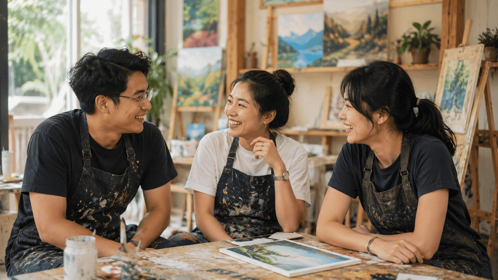 Đồng đội Bụi cùng học hỏi và sáng tạo