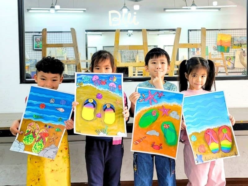 Lớp dạy vẽ cho bé Quận Đống Đa - Học vui, kích thích sáng tạo