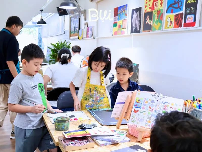 Lớp học vẽ cho bé Quận Tân Phú giúp phát triển tư duy sáng tạo