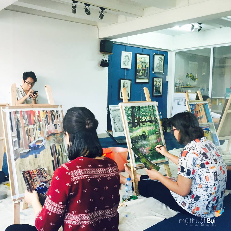 Không gian học tập tại Mỹ Thuật Bụi Không gian học tập tại Mỹ Thuật Bụi