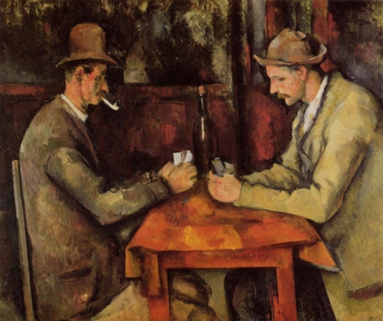 Bức họa "The card players" Top 10 họa sĩ huyền thoại nổi tiếng nhất thế giới