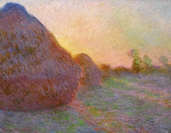 Kiệt tác Meules (Đống rơm), loạt tranh 1890 - 1891 của Monet Kiệt tác Meules (Đống rơm), loạt tranh 1890 - 1891 của Monet