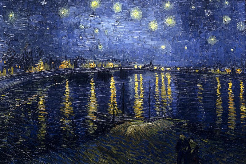 Tác phẩm Đêm đầy sao trên sông Rhone - Van Gogh