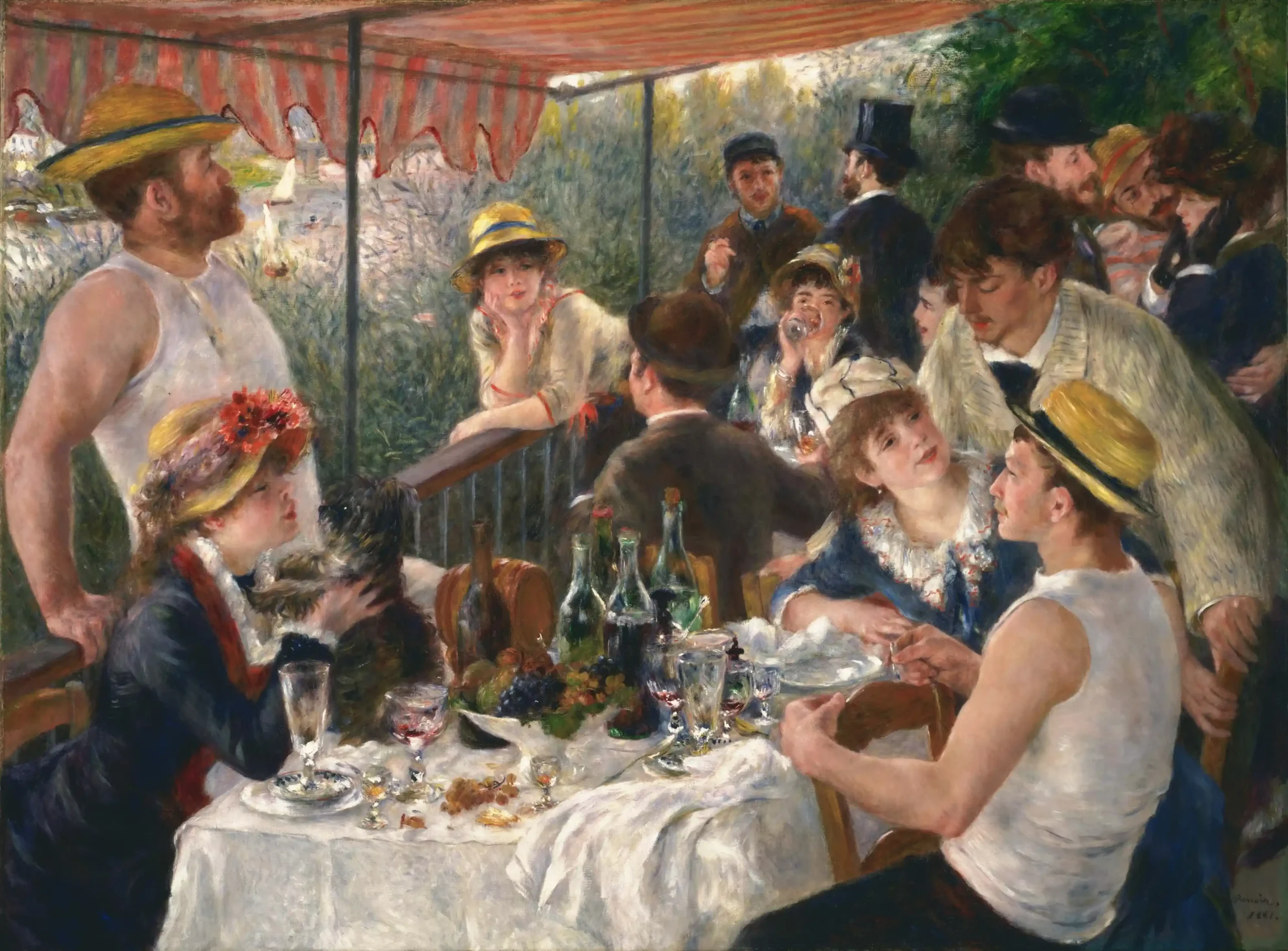 Tác phẩm Bữa Tiệc Trên Thuyền (Luncheon of the Boating Party) - Renoir, 1881
