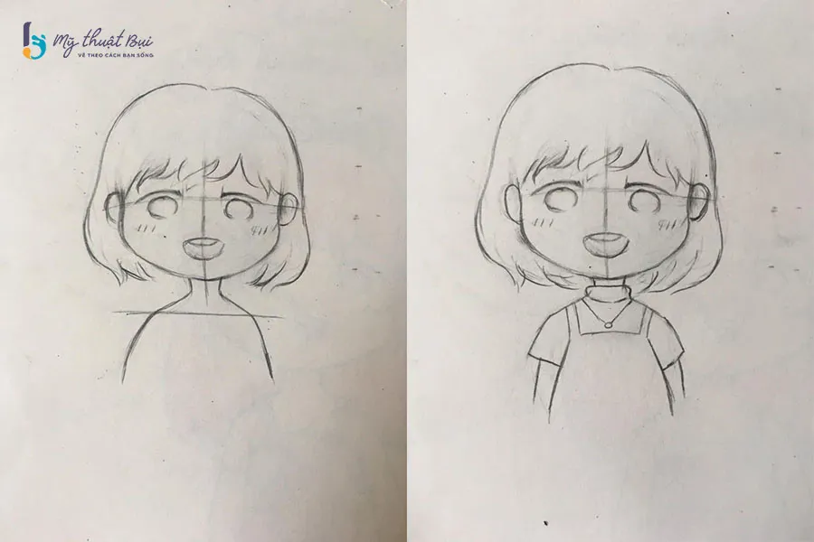 Vẽ thân và quần áo chibi Vẽ thân và quần áo chibi