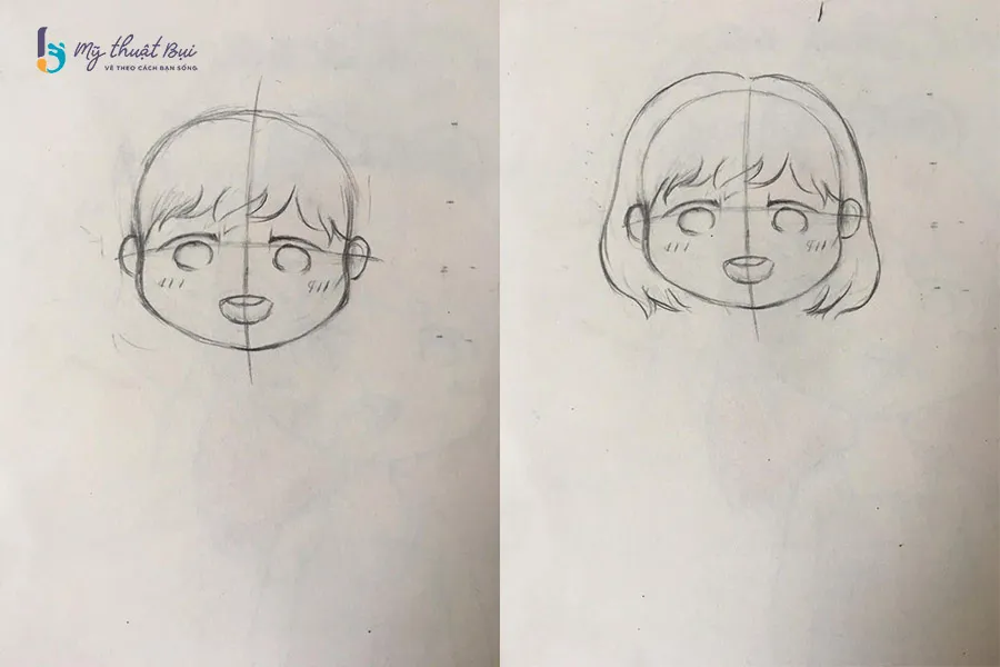 Vẽ tóc chibi Vẽ tóc chibi