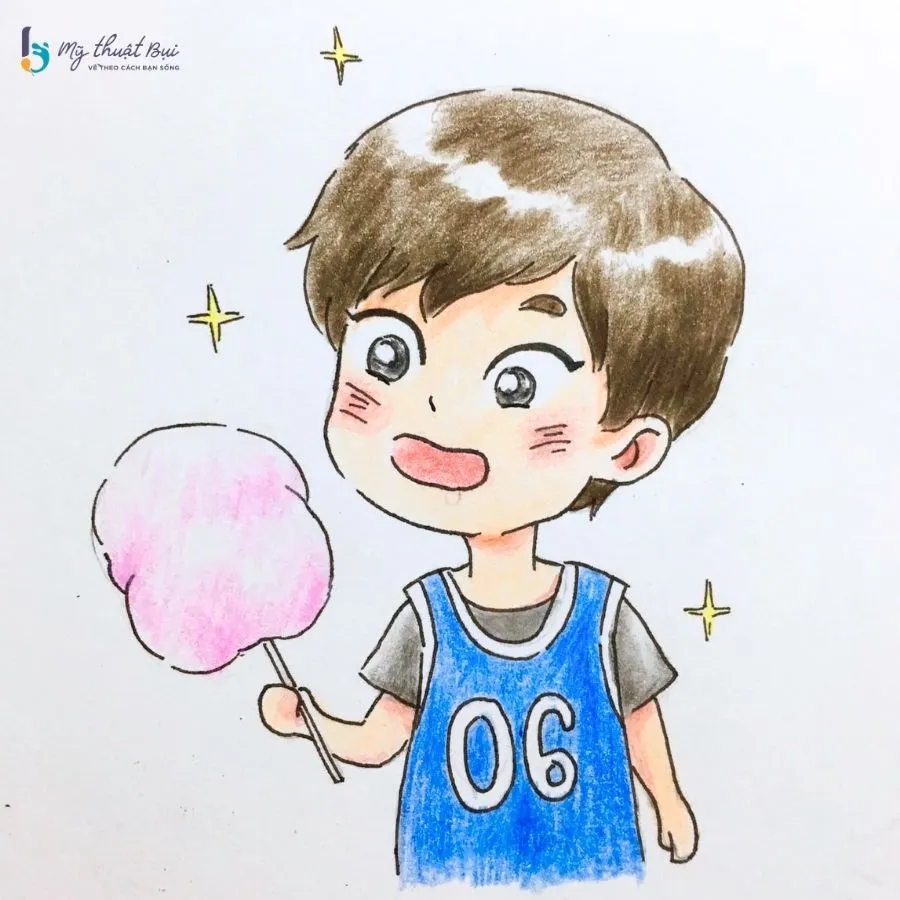 Hoàn thiện bức tranh vẽ anime nam Hoàn thiện bức tranh vẽ anime nam