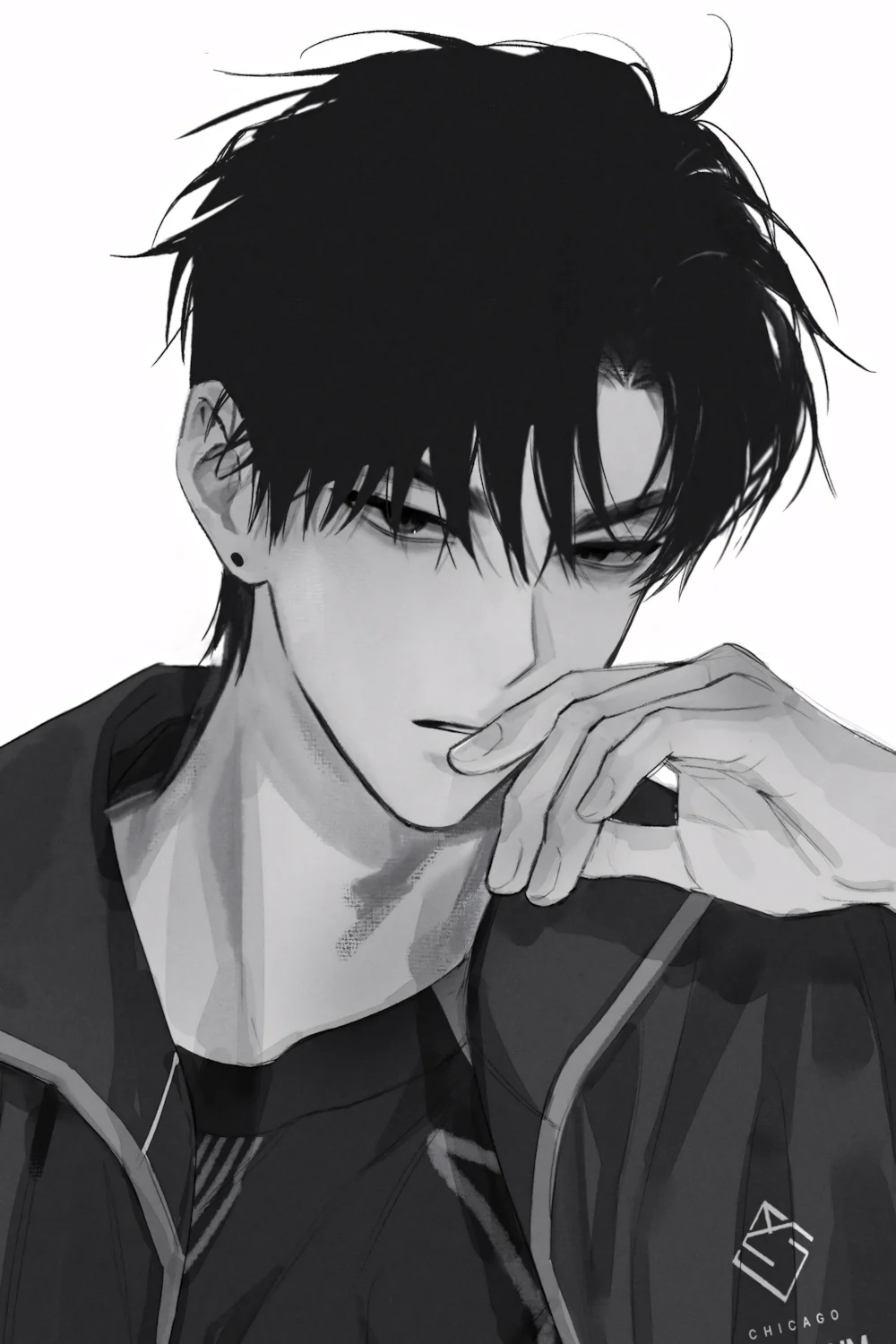 Tranh vẽ anime nam lạnh lùng