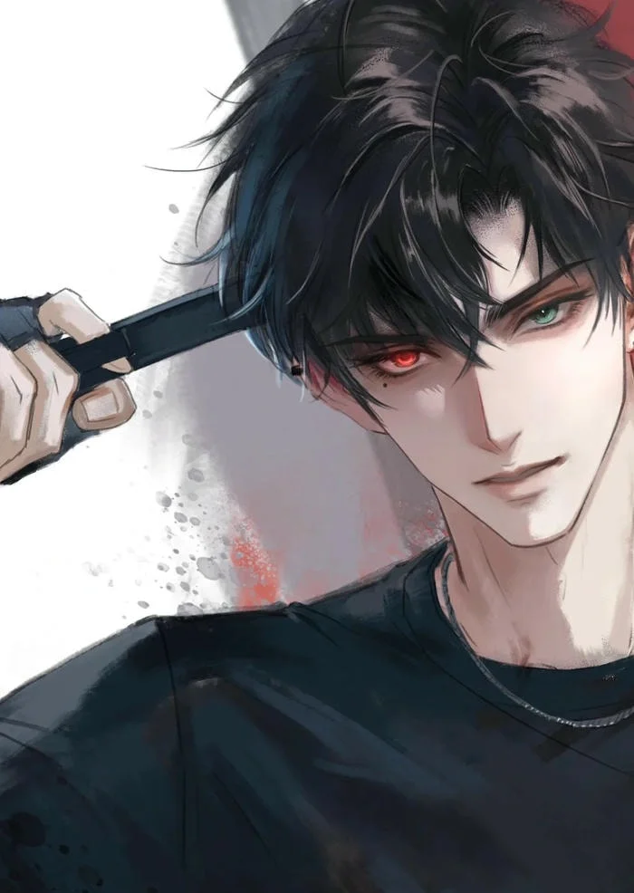 Tranh vẽ anime nam ngầu