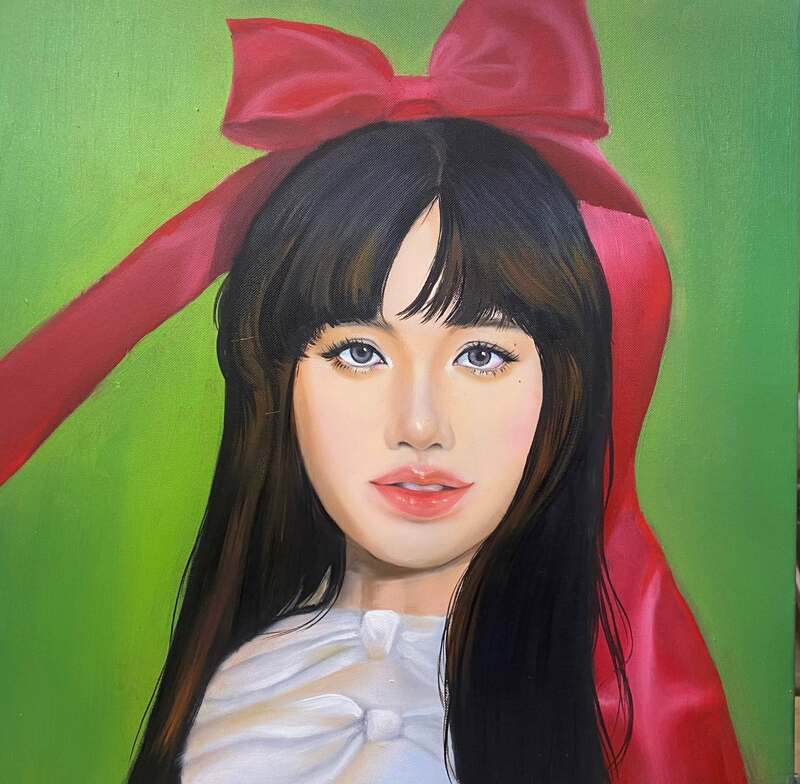 Tranh vẽ chân dung acrylic