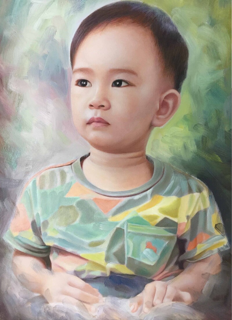 Tranh vẽ chân dung sơn dầu