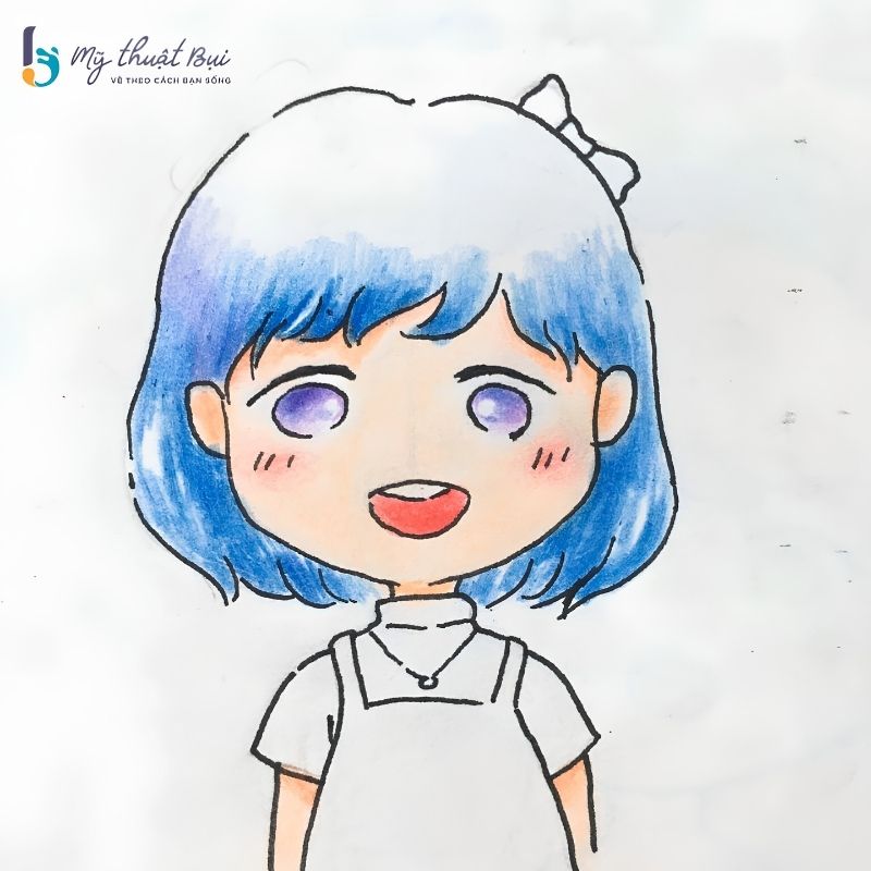 Tô màu tóc cho chibi Tô màu tóc cho chibi