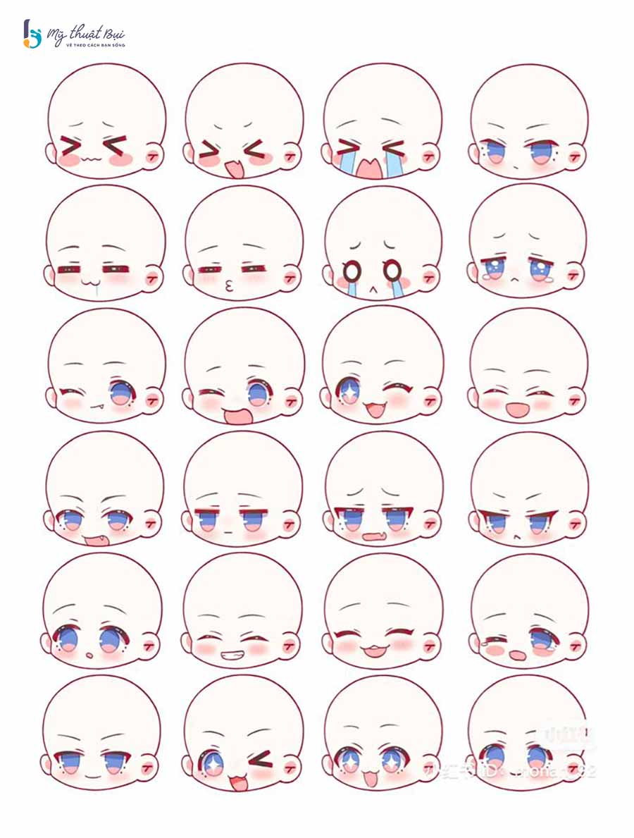 Vẽ mắt chibi nam Vẽ mắt chibi nam