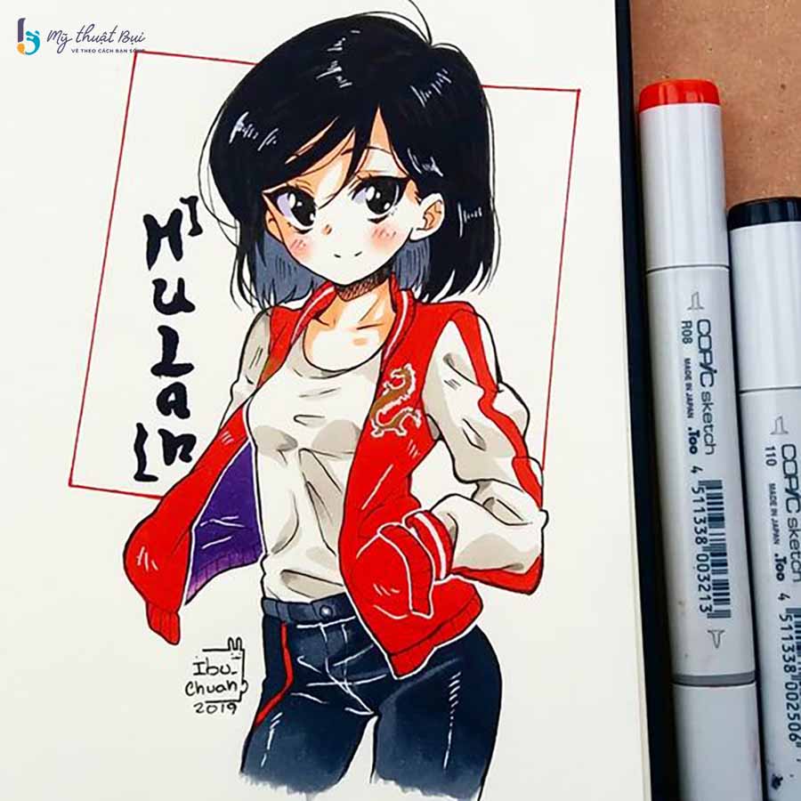 Tranh vẽ anime đẹp