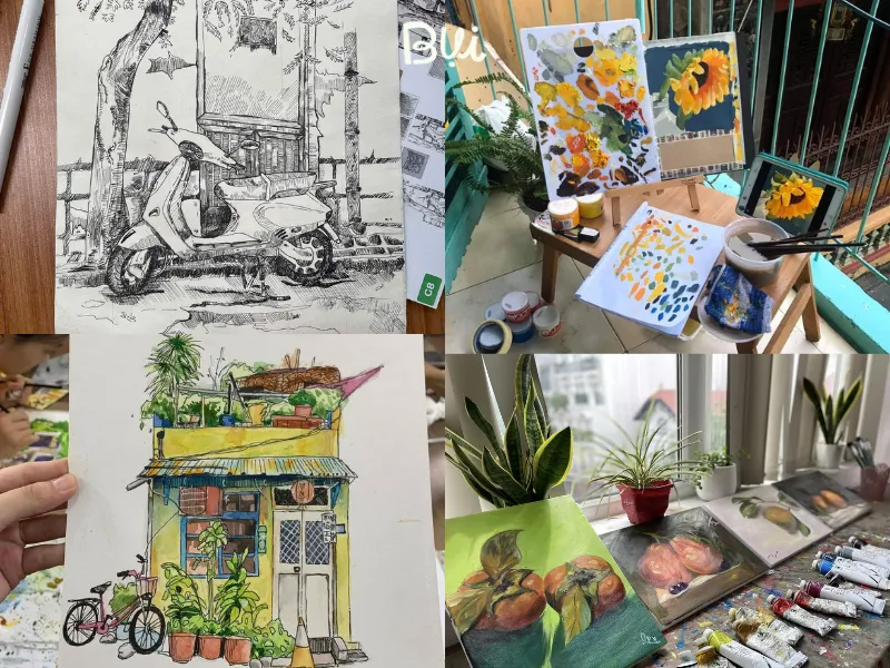 Các khóa học vẽ tại Mỹ Thuật Bụi ở Quận Tân Phú