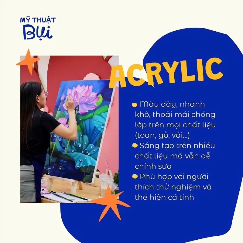 Lớp học vẽ acrylic