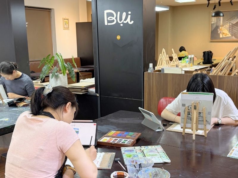Thông tin cơ sở lớp dạy vẽ Quận Ba Đình của Bụi