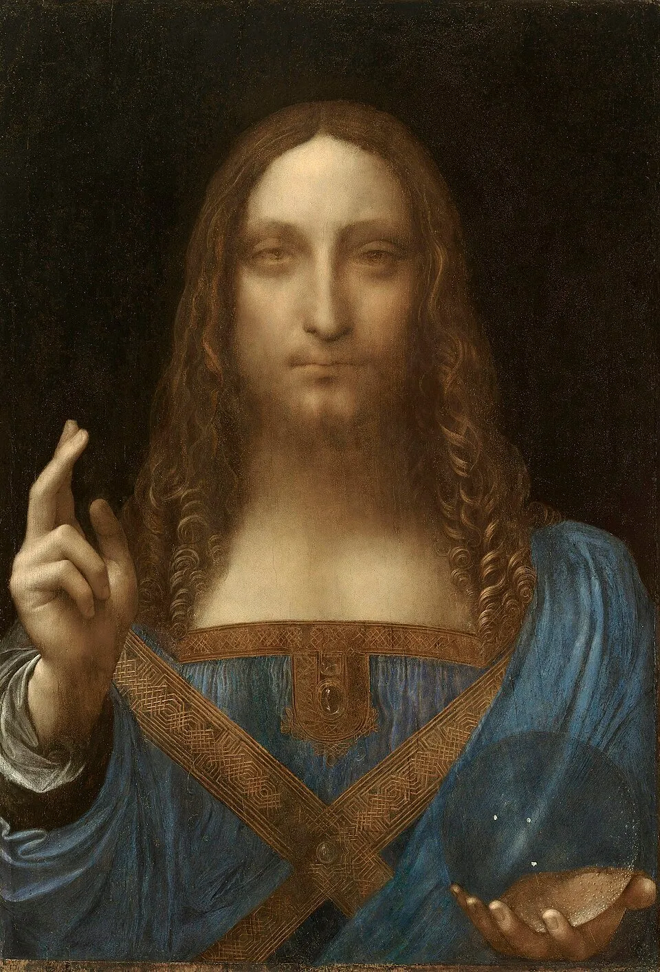Bức tranh Salvator Mundi Chúa Cứu Thế của danh họa Leonardo da Vinci