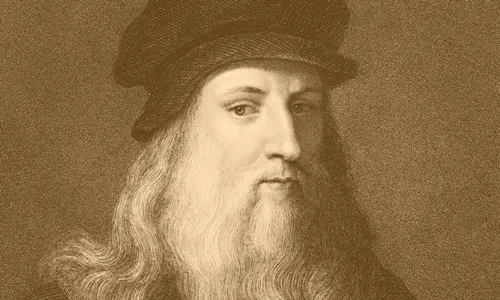 Bức chân dung nghệ thuật khắc họa danh họa Leonardo da Vinci
