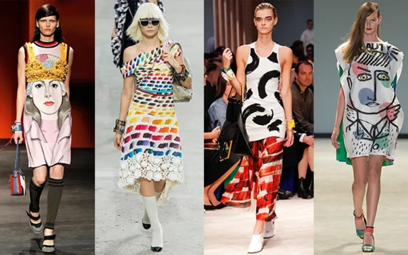 Ứng dụng của phong cách Pop Art trong ngành thời trang