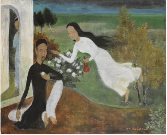 Tranh lụa Mơ mộng (Le Rêve"