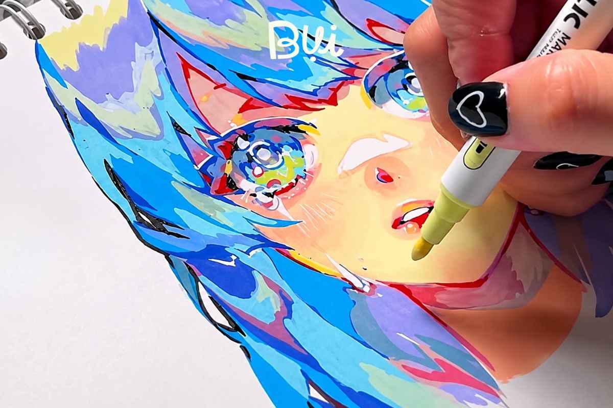 Cách tô màu Acrylic Marker đẹp