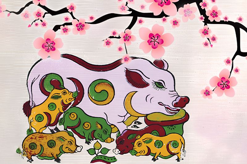 Đơn tuyến bình đồ, nguyên tắc tạo hình của tranh dân gian Việt Nam