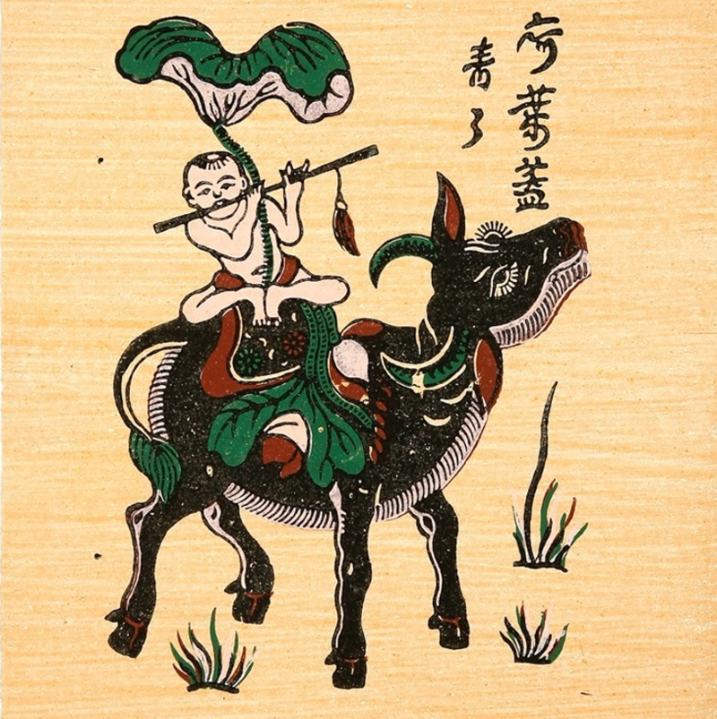 Tranh Đông Hồ "Chăn trâu thổi sáo"