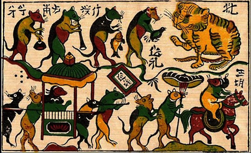 Tranh Đám cưới chuột (Tranh trào phúng)