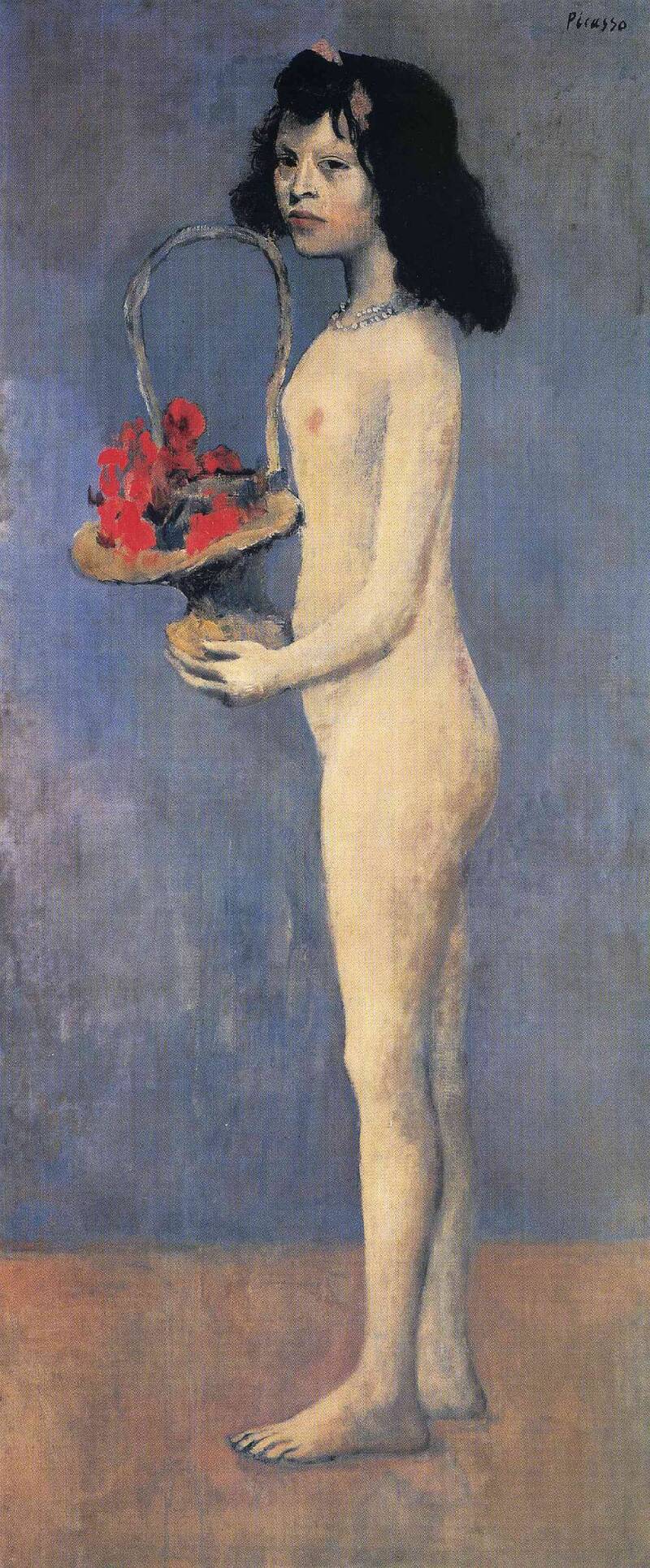 Fillette à la corbeille fleurie (Cô bé và giỏ hoa)