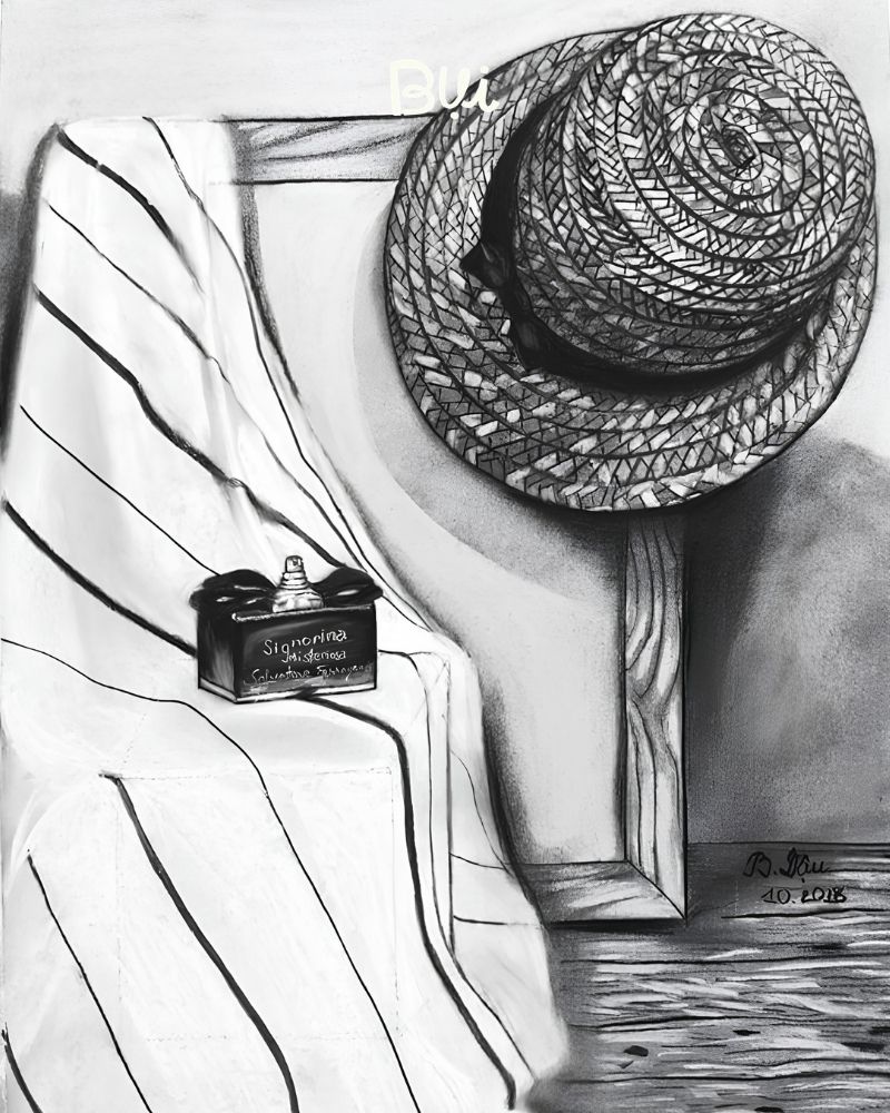 Hình ảnh tác phẩm học viên lớp hình họa chì