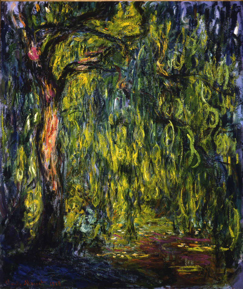 Tác phẩm Weeping Willow (1918 - 1919) của Claude Monet