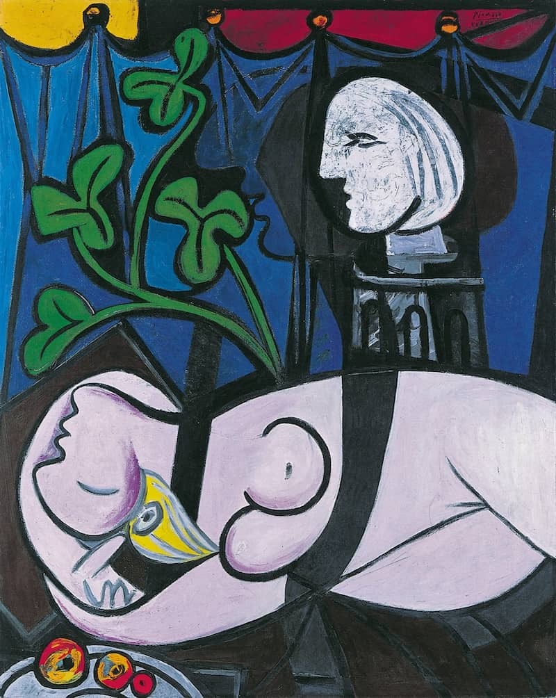 Nude, Green Leaves and Bust
